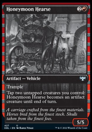 (427) Magic The Gathering Innistrad: Double Feature Single: Honeymoon Hearse Holo Uncommon