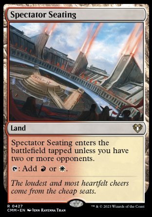 (427) Magic The Gathering Commander Masters Single: Spectator Seating Rare