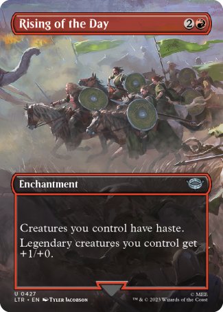(427) Magic The Gathering The Lord of the Rings: Tales of Middle-earth: Extras Single: Rising of the Day Uncommon