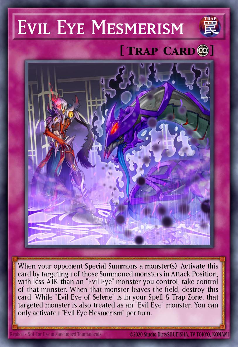 (243) YuGiOh TCG MP20: 2020 Tin of Lost Memories Mega Pack Single: Evil Eye Mesmerism Super Rare