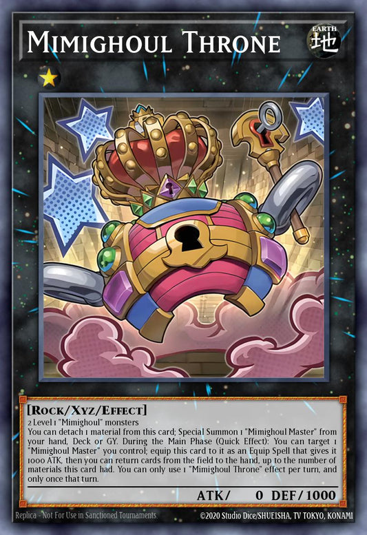 (117) YuGiOh TCG MP25: 2025 Mega-Pack Tin Single: Mimighoul Throne  Secret Rare
