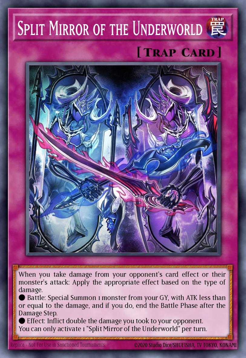 (386) YuGiOh TCG MP24: 25th Anniversary Tin: Dueling Mirrors Single: Split Mirror of the Underworld Common