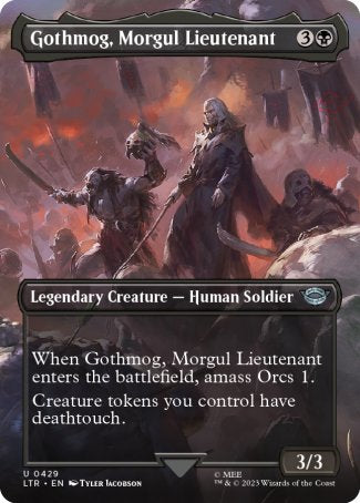 (429) Magic The Gathering The Lord of the Rings: Tales of Middle-earth: Extras Single: Gothmog, Morgul Lieutenant Holo Uncommon