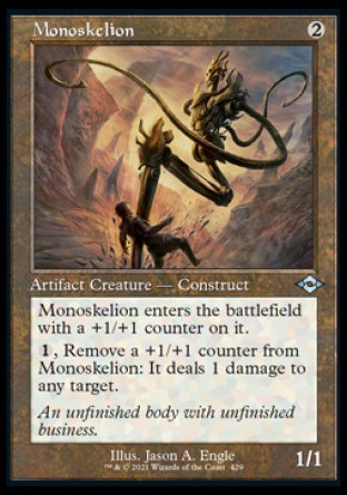 (429) Magic The Gathering Modern Horizons 2: Extras Single: Monoskelion (V.1) Holo Uncommon