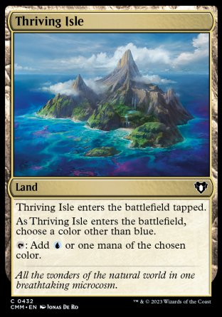 (432) Magic The Gathering Commander Masters Single: Thriving Isle Holo Common