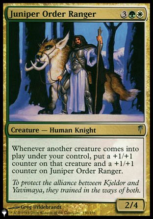 (204) Magic The Gathering The List Single: Juniper Order Ranger Uncommon