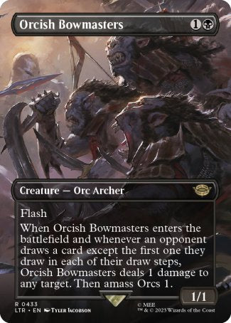 (433) Magic The Gathering The Lord of the Rings: Tales of Middle-earth: Extras Single: Orcish Bowmasters Holo Rare