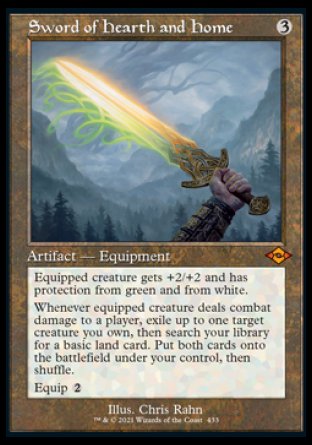 (433) Magic The Gathering Modern Horizons 2: Extras Single: Sword of Hearth and Home (V.2) Mythic