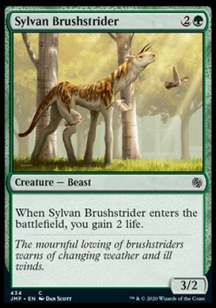 (434) Magic The Gathering Jumpstart Single: Sylvan Brushstrider Common