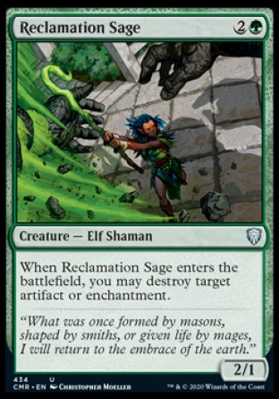 (434/361) Magic The Gathering Commander Legends: Extras Single: Reclamation Sage Uncommon