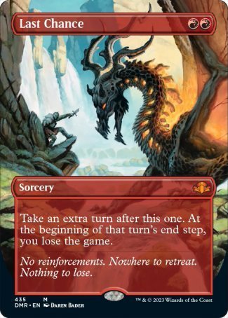 (435) Magic The Gathering Dominaria Remastered: Extras Single: Last Chance (V.2) Holo Mythic