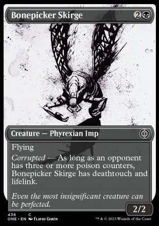 (436) Magic The Gathering Phyrexia: All Will Be One: Extras Single: Bonepicker Skirge (V.2) Common