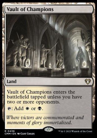 (436) Magic The Gathering Commander Masters Single: Vault of Champions Holo Rare