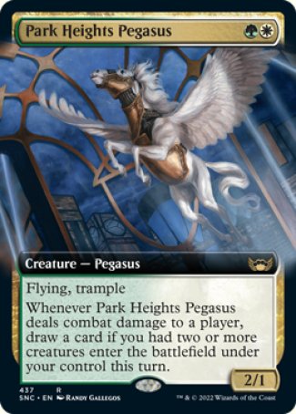 (437) Magic The Gathering Streets of New Capenna: Extras Single: Park Heights Pegasus Holo Rare