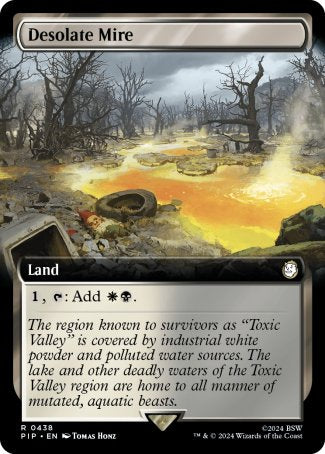 (438) Magic The Gathering Universes Beyond: Fallout: Extras Single: Desolate Mire (V.1) Holo Rare