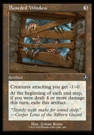 (439) Magic The Gathering Innistrad Remastered: Extras Single: Boarded Window Holo Uncommon