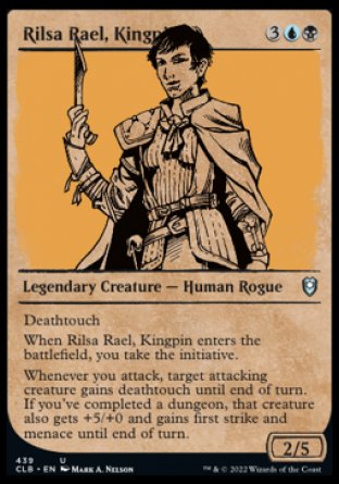 (439) Magic The Gathering Commander Legends: Battle for Baldur's Gate: Extras Single: Rilsa Rael, Kingpin (V.2) Holo Uncommon