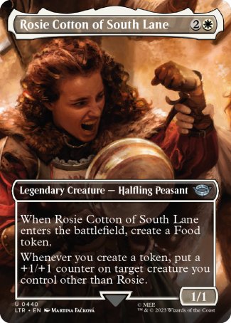 (440) Magic The Gathering The Lord of the Rings: Tales of Middle-earth: Extras Single: Rosie Cotton of South Lane Holo Uncommon