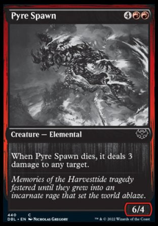 (440) Magic The Gathering Innistrad: Double Feature Single: Pyre Spawn Holo Common