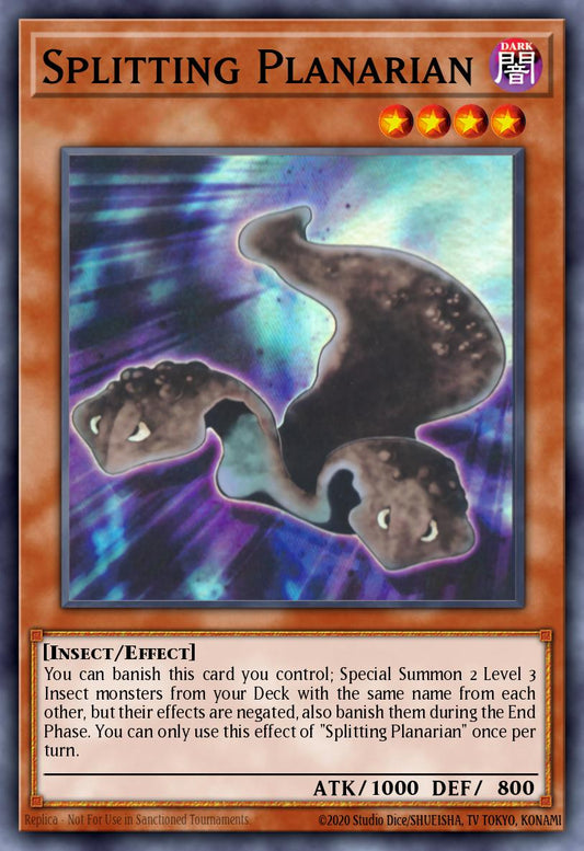 (263) YuGiOh TCG MP25: 2025 Mega-Pack Tin Single: Splitting Planarian  Ultra Rare