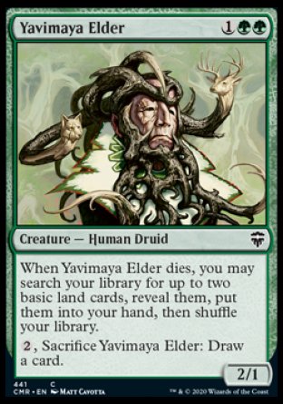 (441/361) Magic The Gathering Commander Legends: Extras Single: Yavimaya Elder Common