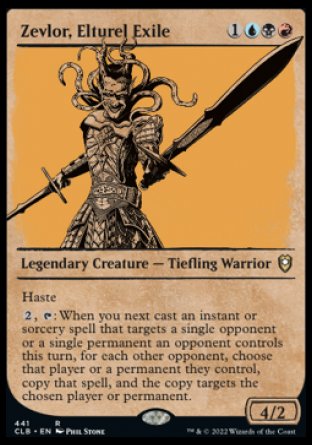 (441) Magic The Gathering Commander Legends: Battle for Baldur's Gate: Extras Single: Zevlor, Elturel Exile (V.2) Holo Rare