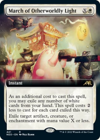 (441) Magic The Gathering Kamigawa: Neon Dynasty: Extras Single: March of Otherworldly Light (V.2) Rare