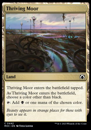 (442) Magic The Gathering Commander: March of the Machine Single: Thriving Moor Common