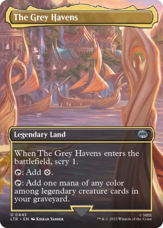 (443) Magic The Gathering The Lord of the Rings: Tales of Middle-earth: Extras Single: The Grey Havens Holo Uncommon