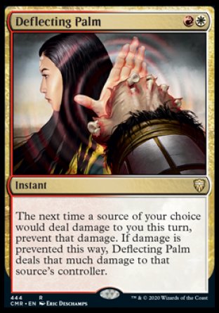 (444/361) Magic The Gathering Commander Legends: Extras Single: Deflecting Palm Rare