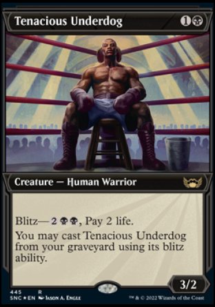 (445) Magic The Gathering Streets of New Capenna: Extras Single: Tenacious Underdog (V.2) Holo Rare