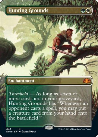 (445) Magic The Gathering Dominaria Remastered: Extras Single: Hunting Grounds (V.2) Holo Mythic