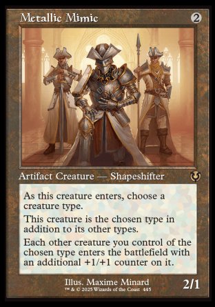 (445) Magic The Gathering Innistrad Remastered: Extras Single: Metallic Mimic Holo Rare