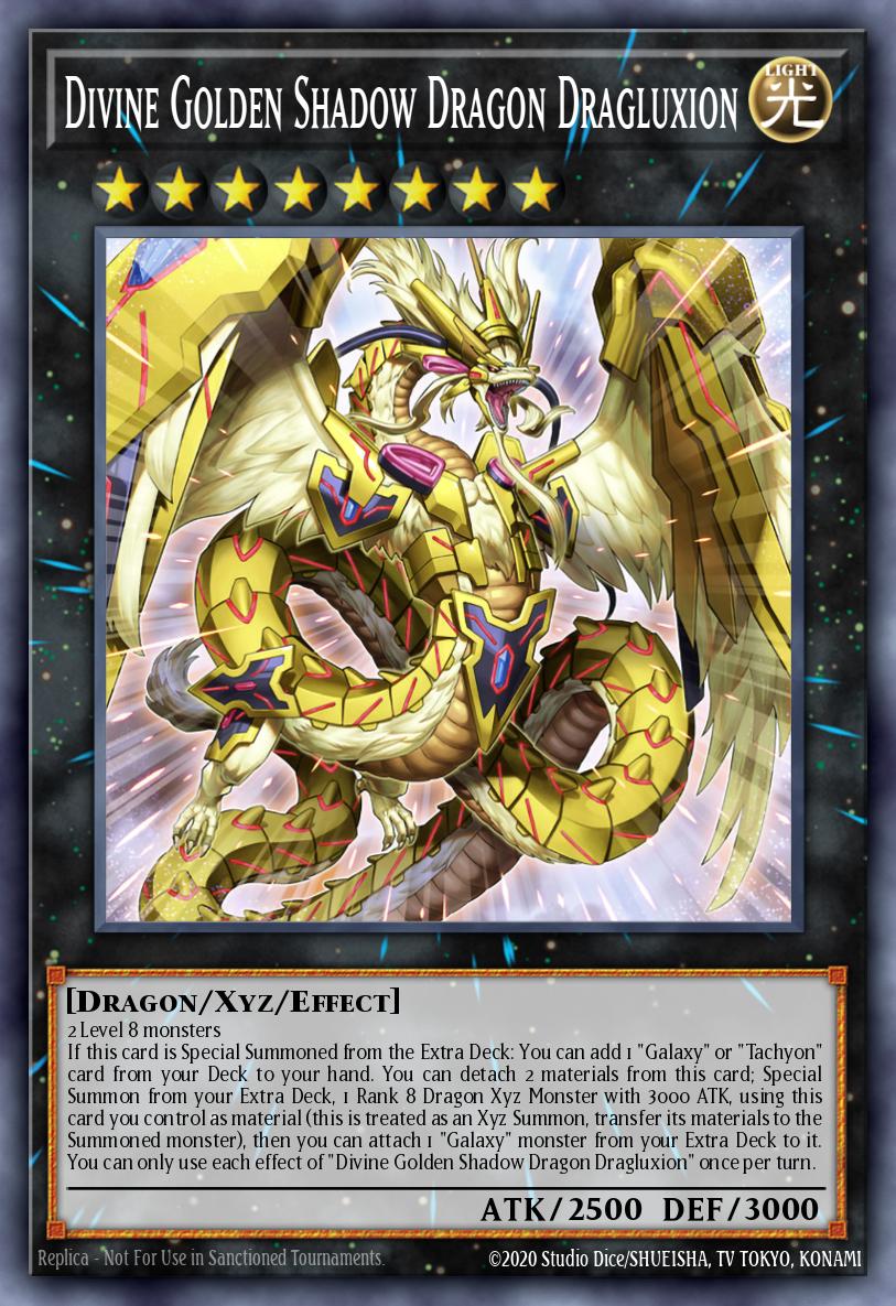 (014) YuGiOh TCG MZTM: Maze of the Master Single: Divine Golden Shadow Dragon Dragluxion (V.1 - Ultra Rare)  Ultra Rare
