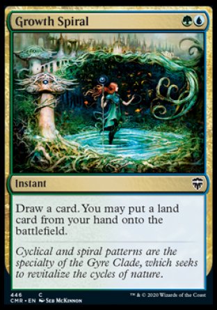 (446/361) Magic The Gathering Commander Legends: Extras Single: Growth Spiral Common