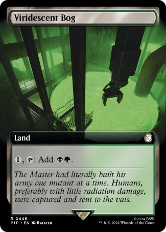 (446) Magic The Gathering Universes Beyond: Fallout: Extras Single: Viridescent Bog (V.1) Holo Rare