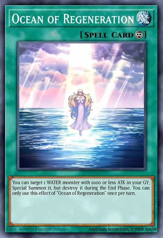 (036) YuGiOh TCG MZTM: Maze of the Master Single: Ocean of Regeneration  Super Rare