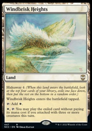 (447) Magic The Gathering Commander: Streets of New Capenna Single: Windbrisk Heights Rare