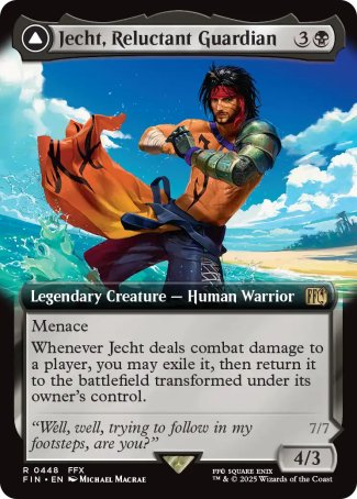 (448) Magic The Gathering Magic: The Gathering - FINAL FANTASY: Extras Single: Jecht, Reluctant Guardian // Braska's Final Aeon (V.2) Holo Rare