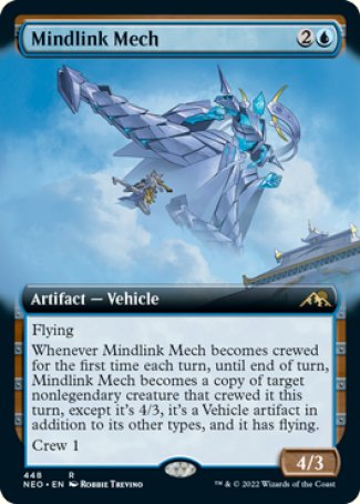 (448) Magic The Gathering Kamigawa: Neon Dynasty: Extras Single: Mindlink Mech (V.2) Holo Rare