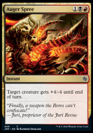 (449) Magic The Gathering Jumpstart Single: Auger Spree Common