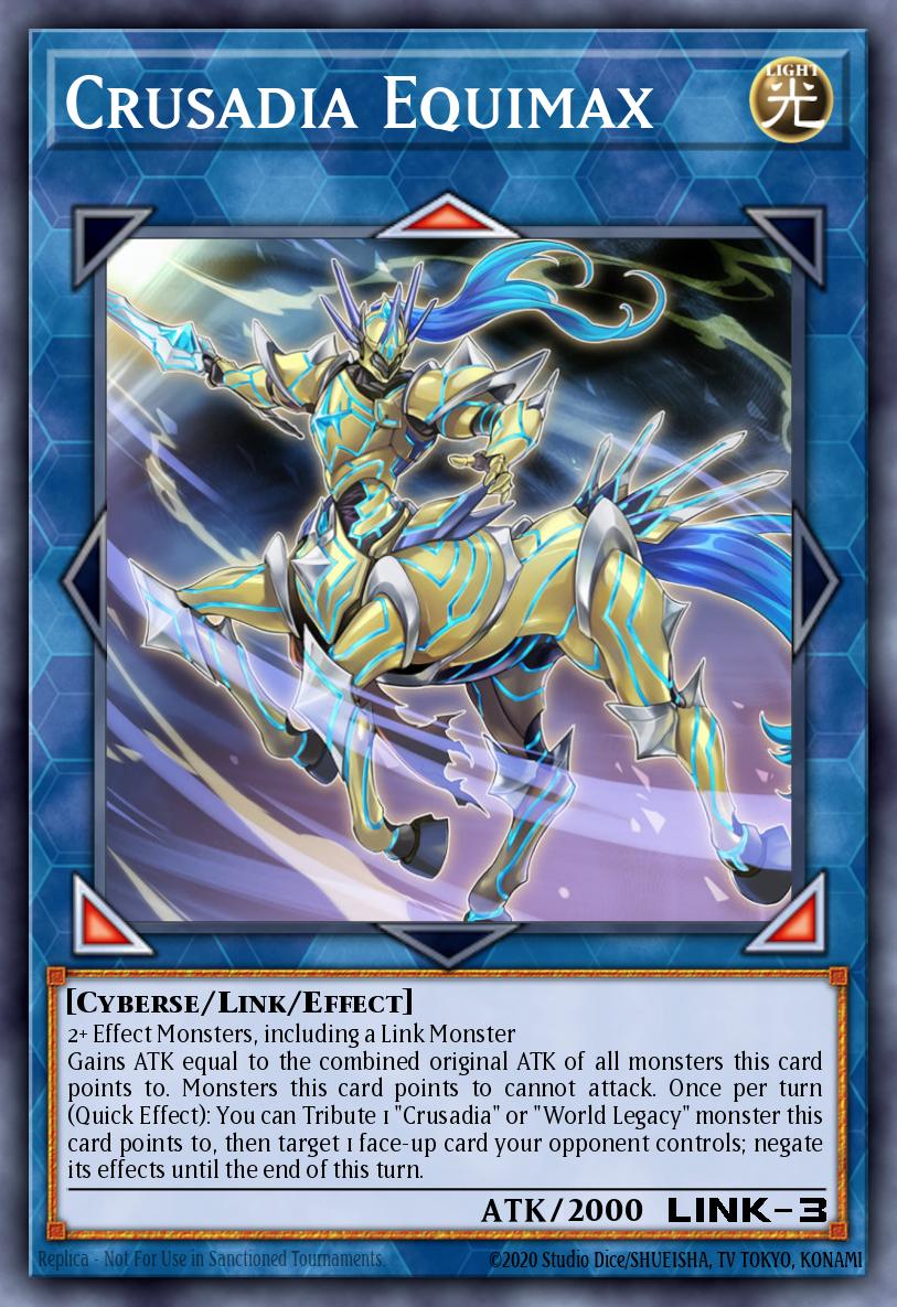 (107) YuGiOh TCG MP19: 2019 Gold Sarcophagus Tin Mega Pack Single: Crusadia Equimax Secret Rare