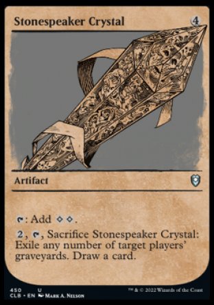 (450) Magic The Gathering Commander Legends: Battle for Baldur's Gate: Extras Single: Stonespeaker Crystal (V.2) Uncommon