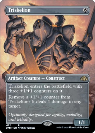 (452) Magic The Gathering Dominaria Remastered: Extras Single: Triskelion (V.2) Holo Rare
