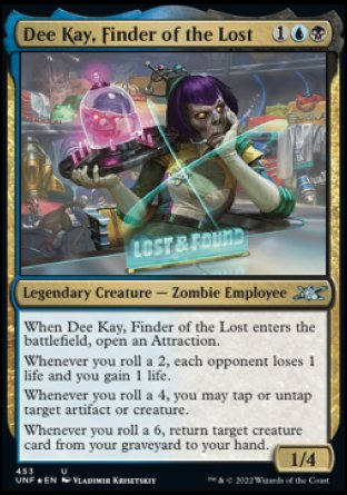 (453) Magic The Gathering Unfinity: Extras Single: Dee Kay, Finder of the Lost (V.2) Holo Uncommon