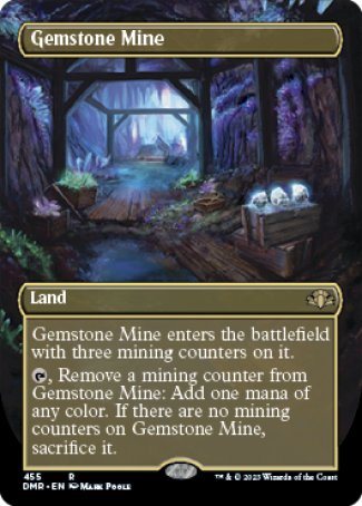 (455) Magic The Gathering Dominaria Remastered: Extras Single: Gemstone Mine (V.2) Holo Rare