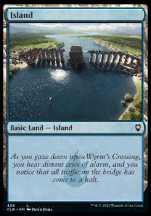 (456) Magic The Gathering Commander Legends: Battle for Baldur's Gate: Extras Single: Island (V.2) Holo Land