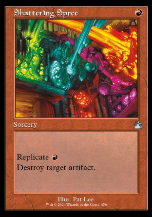 (456) Magic The Gathering Ravnica Remastered: Extras Single: Shattering Spree Holo Uncommon