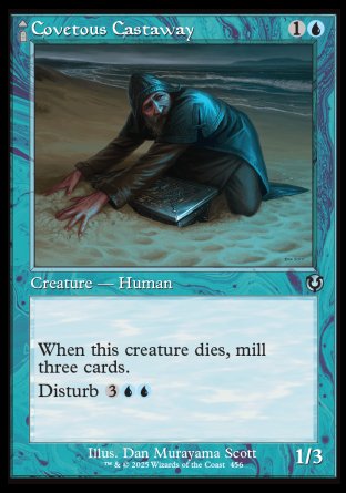 (456) Magic The Gathering Innistrad Remastered: Extras Single: Covetous Castaway // Ghostly Castigator Holo Uncommon