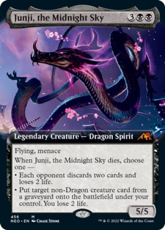 (456) Magic The Gathering Kamigawa: Neon Dynasty: Extras Single: Junji, the Midnight Sky (V.2) Holo Mythic
